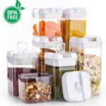 7pcs Kitchen Clear Storage Jars
