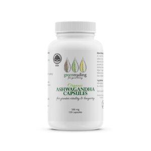 Organic Ashwagandha 120 Veggie Capsules 500 mg