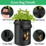 Pestrol Potato Grow Bag | 15 Gallon | Green